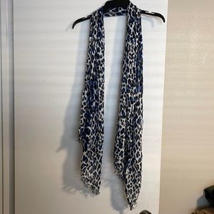 White House Black Market animal print fashion scarf.